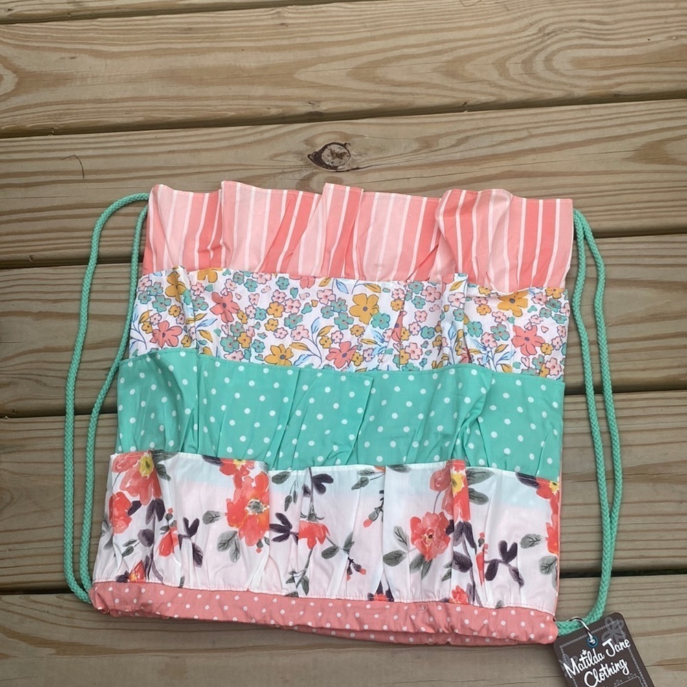 NWT🍍 Matilda Jane Dream Chasers In The Ruffles Drawstring Backpack 🍍F-1